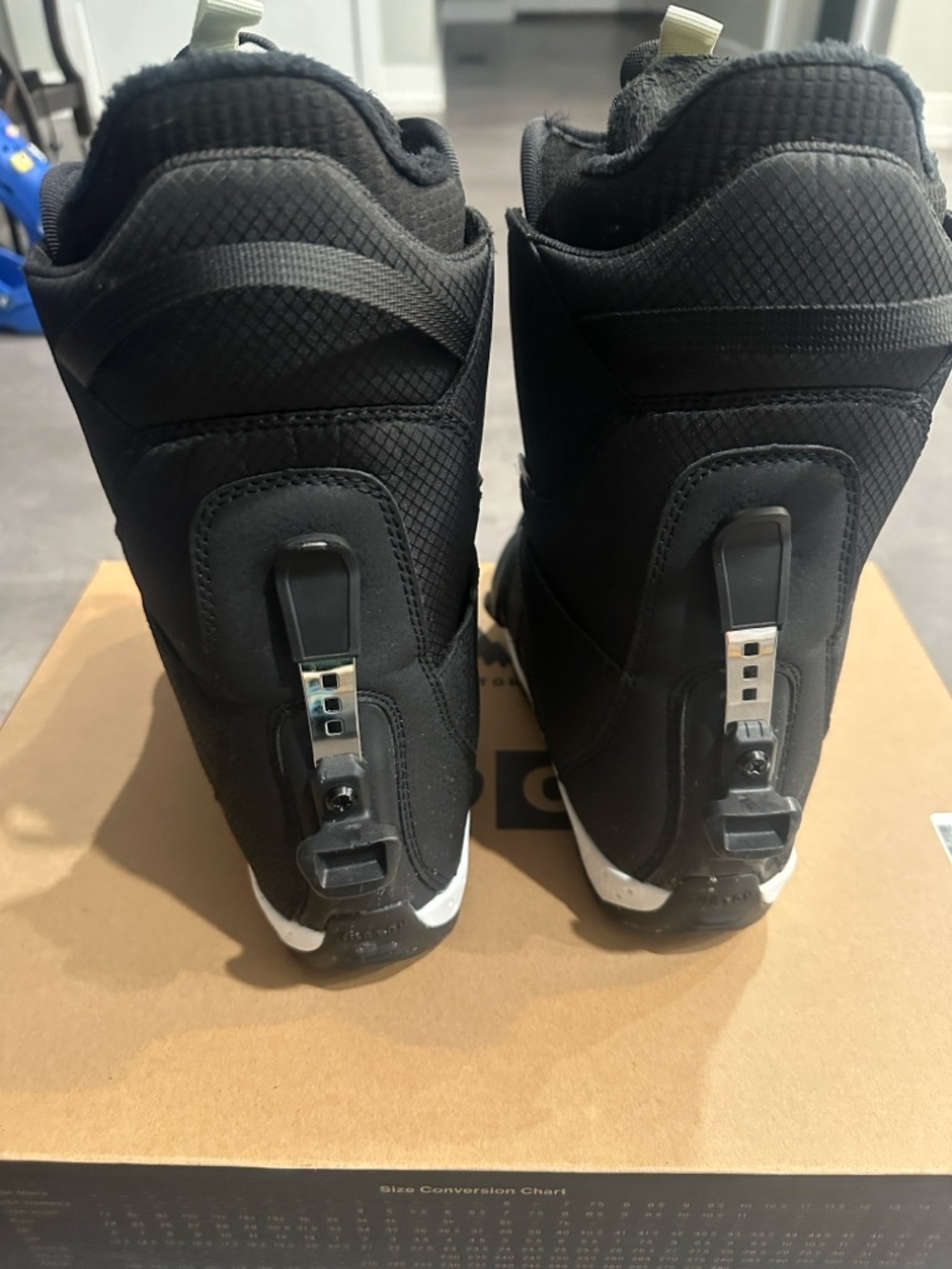 Burton step on snowboard boots